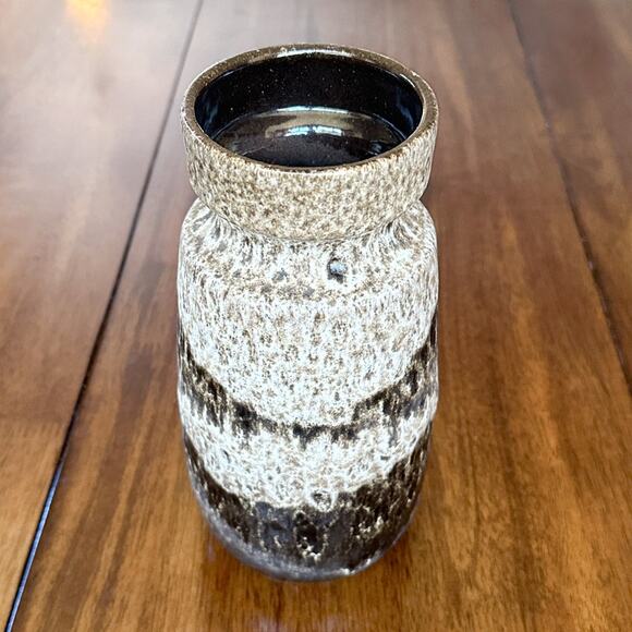 Scheurich Keramik MCM Vase 1960s West German Ceramic Fat Lava Glaze 242-22 - Picture 4 of 13